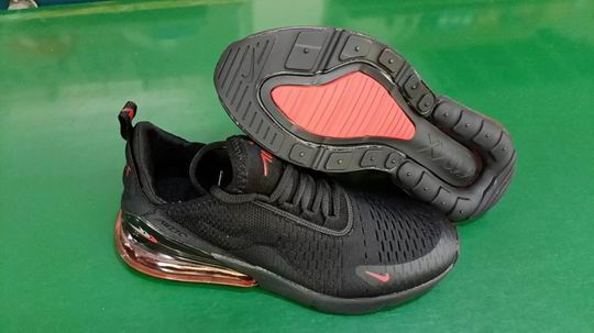 Cheap Nike Air Max 270 Men's Women's Shoes Black Orange-42